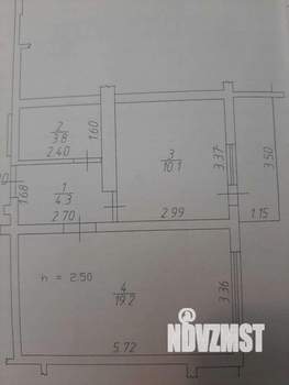 1-к квартира, вторичка, 37м2, 6/16 этаж