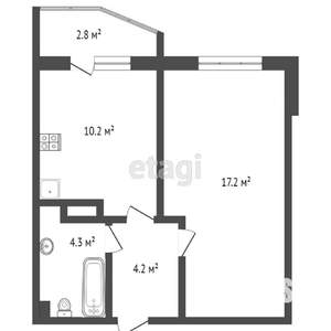 1-к квартира, вторичка, 36м2, 5/20 этаж