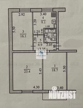 3-к квартира, вторичка, 75м2, 3/4 этаж