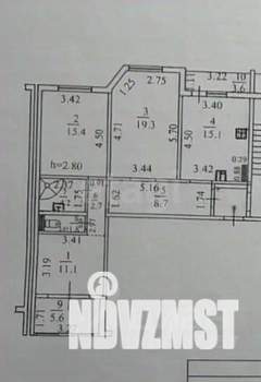 3-к квартира, вторичка, 84м2, 7/9 этаж