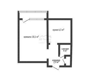 1-к квартира, вторичка, 34м2, 4/5 этаж