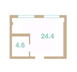 Студия квартира, вторичка, 29м2, 3/4 этаж