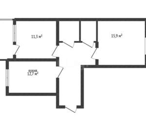 2-к квартира, вторичка, 56м2, 20/20 этаж