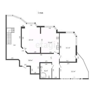 6-к квартира, вторичка, 310м2, 19/19 этаж
