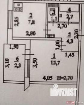 1-к квартира, вторичка, 29м2, 4/9 этаж