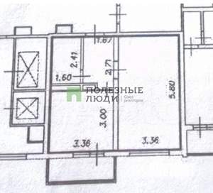 1-к квартира, вторичка, 38м2, 2/16 этаж