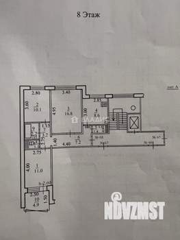 3-к квартира, вторичка, 62м2, 8/9 этаж