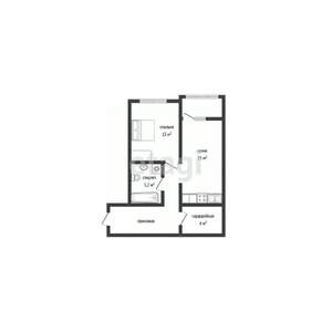 1-к квартира, вторичка, 55м2, 1/16 этаж