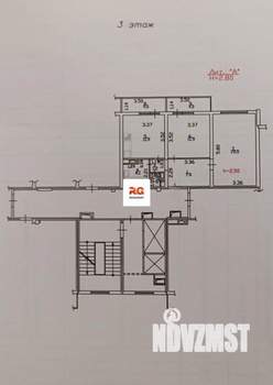 2-к квартира, вторичка, 65м2, 3/16 этаж