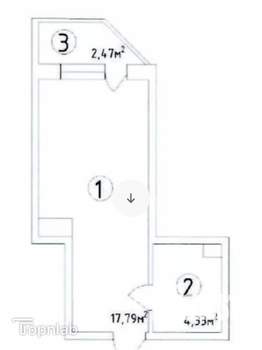 Студия квартира, вторичка, 21м2, 11/12 этаж