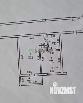 1-к квартира, вторичка, 38м2, 4/8 этаж