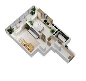 1-к квартира, вторичка, 50м2, 2/17 этаж