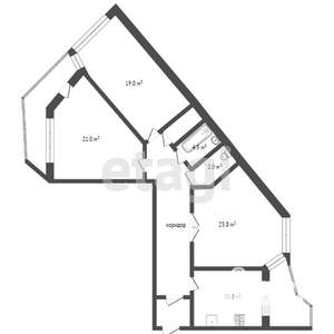 3-к квартира, вторичка, 80м2, 2/3 этаж