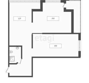 2-к квартира, вторичка, 63м2, 14/16 этаж