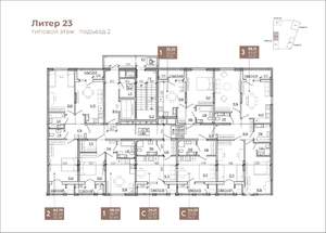 2-к квартира, вторичка, 64м2, 4/9 этаж