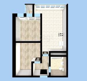 1-к квартира, вторичка, 44м2, 7/18 этаж