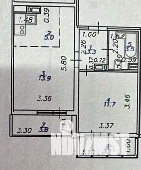 1-к квартира, вторичка, 37м2, 11/16 этаж