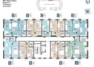 Студия квартира, строящийся дом, 21м2, 13/9 этаж