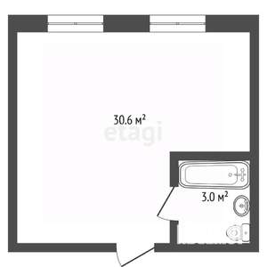 1-к квартира, вторичка, 34м2, 9/9 этаж