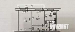 2-к квартира, вторичка, 53м2, 5/5 этаж