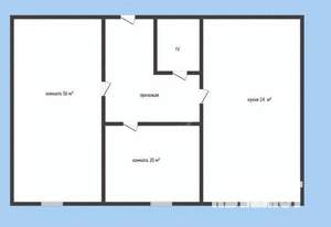 2-к квартира, вторичка, 102м2, 1/4 этаж