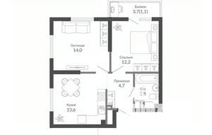 2-к квартира, вторичка, 50м2, 13/23 этаж