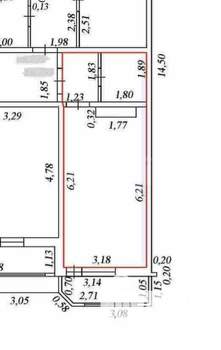 Студия квартира, вторичка, 25м2, 23/25 этаж