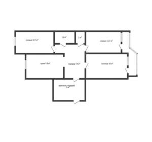 3-к квартира, вторичка, 72м2, 5/10 этаж
