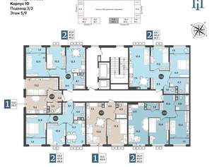 1-к квартира, строящийся дом, 31м2, 5/18 этаж