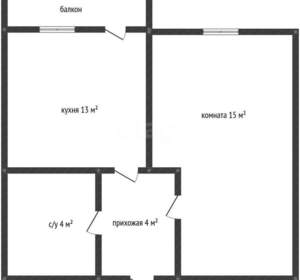 1-к квартира, вторичка, 35м2, 4/25 этаж
