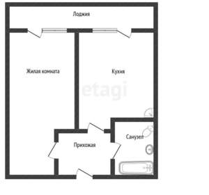 1-к квартира, вторичка, 45м2, 15/20 этаж