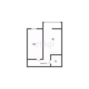 1-к квартира, вторичка, 26м2, 10/25 этаж