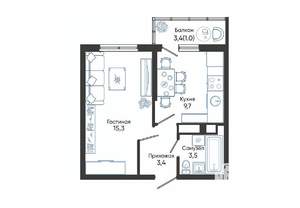 1-к квартира, вторичка, 33м2, 21/24 этаж