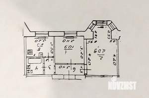 2-к квартира, вторичка, 51м2, 3/4 этаж