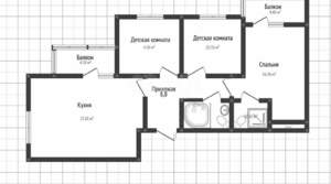 3-к квартира, вторичка, 80м2, 11/23 этаж