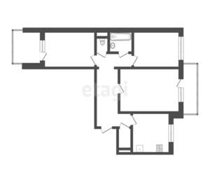 3-к квартира, вторичка, 62м2, 1/10 этаж