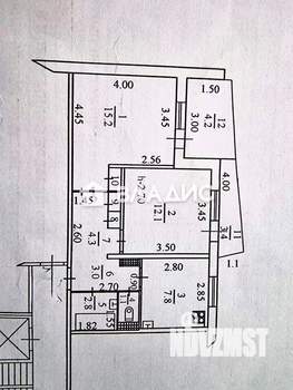 2-к квартира, вторичка, 50м2, 7/9 этаж