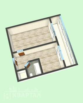 1-к квартира, вторичка, 28м2, 3/5 этаж