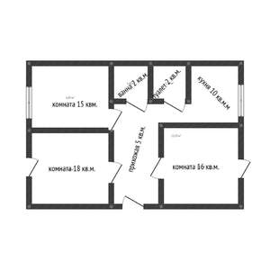 3-к квартира, вторичка, 68м2, 5/5 этаж