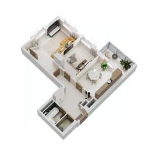 2-к квартира, вторичка, 59м2, 4/17 этаж