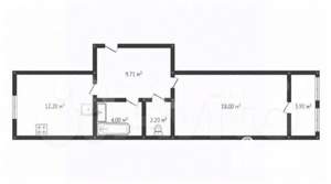 1-к квартира, вторичка, 48м2, 16/16 этаж
