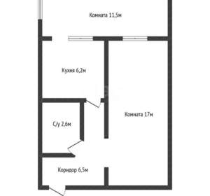 2-к квартира, вторичка, 44м2, 1/4 этаж