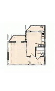 1-к квартира, вторичка, 49м2, 19/21 этаж