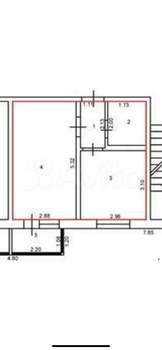 1-к квартира, вторичка, 30м2, 3/3 этаж