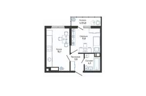 1-к квартира, вторичка, 37м2, 17/24 этаж