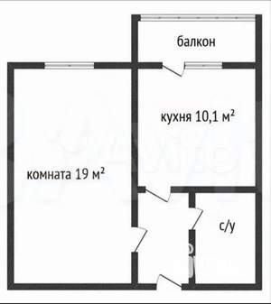 1-к квартира, вторичка, 38м2, 16/17 этаж