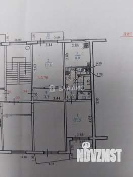 2-к квартира, вторичка, 54м2, 2/5 этаж