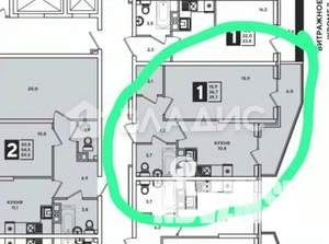 1-к квартира, вторичка, 37м2, 17/20 этаж