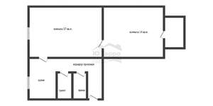 2-к квартира, вторичка, 46м2, 3/5 этаж