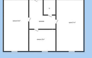 2-к квартира, вторичка, 102м2, 1/4 этаж